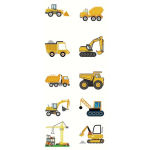 Construction Vehicle Stickers assorted